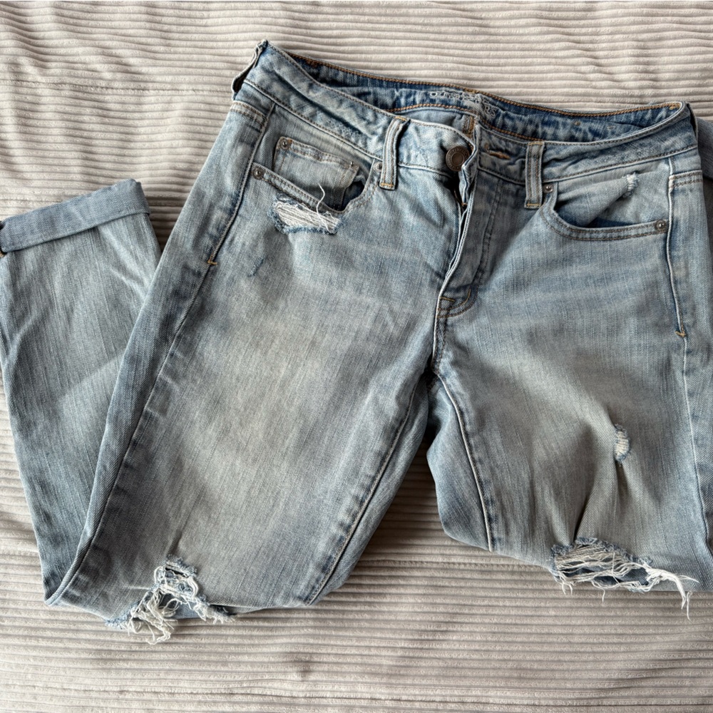 American Eagle Outfitters Light Blue Denim Shorts